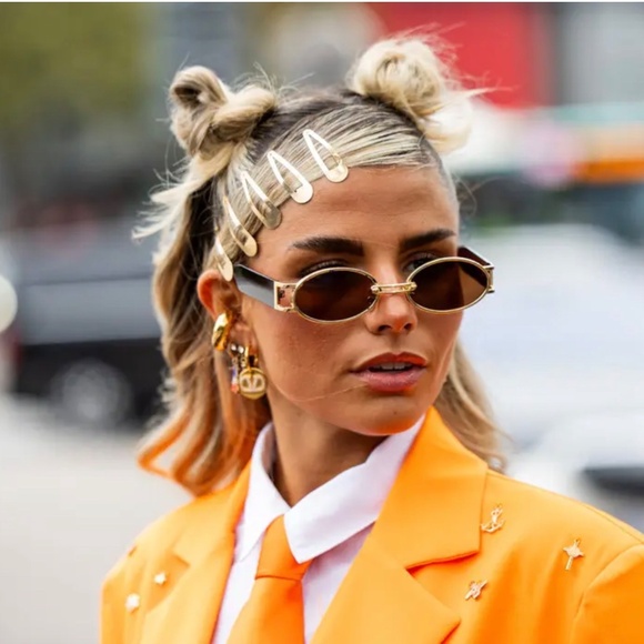 Jean Paul Gaultier 56-3173 Vintage Sunglasses | Gold Frame | Smokey Lenses - Picture 4 of 15